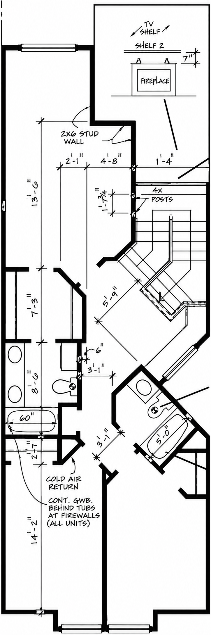 Upper Level: Classic 3 Bedroom Floor Plan