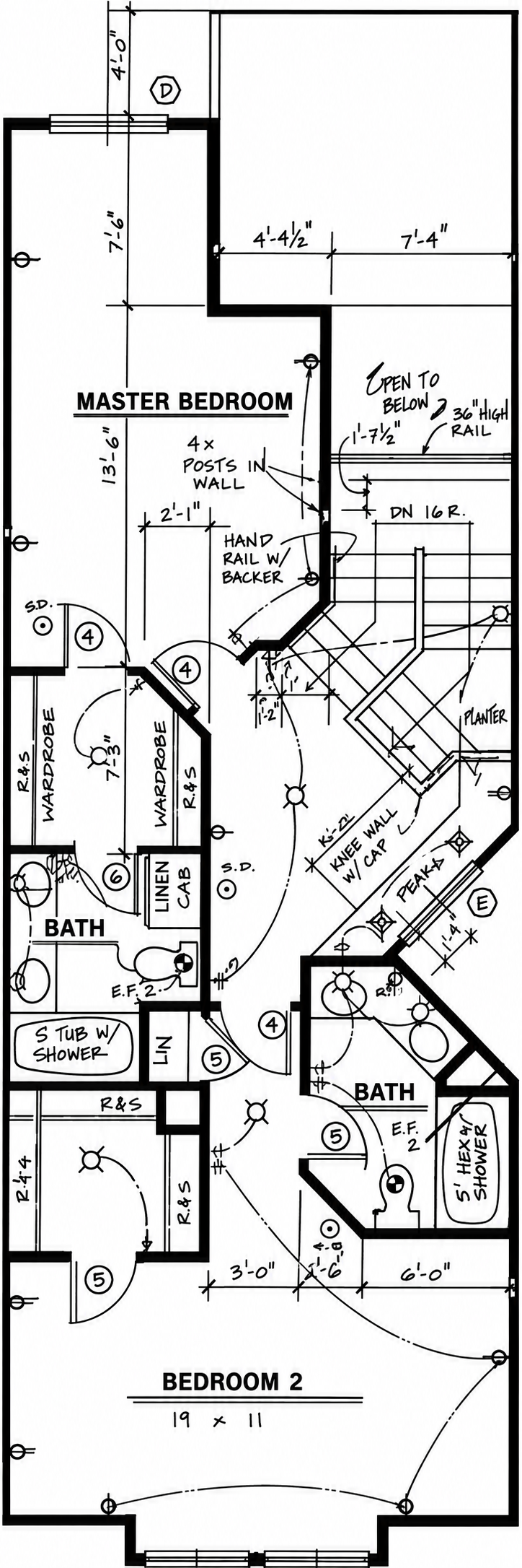Upper Level: Dual Primary Suite Floor Plan
